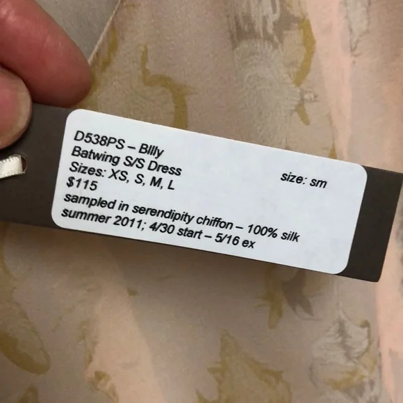 New Rory Beca 100% Silk Chiffon Drawstring Mini Dress - Picture 5 of 6